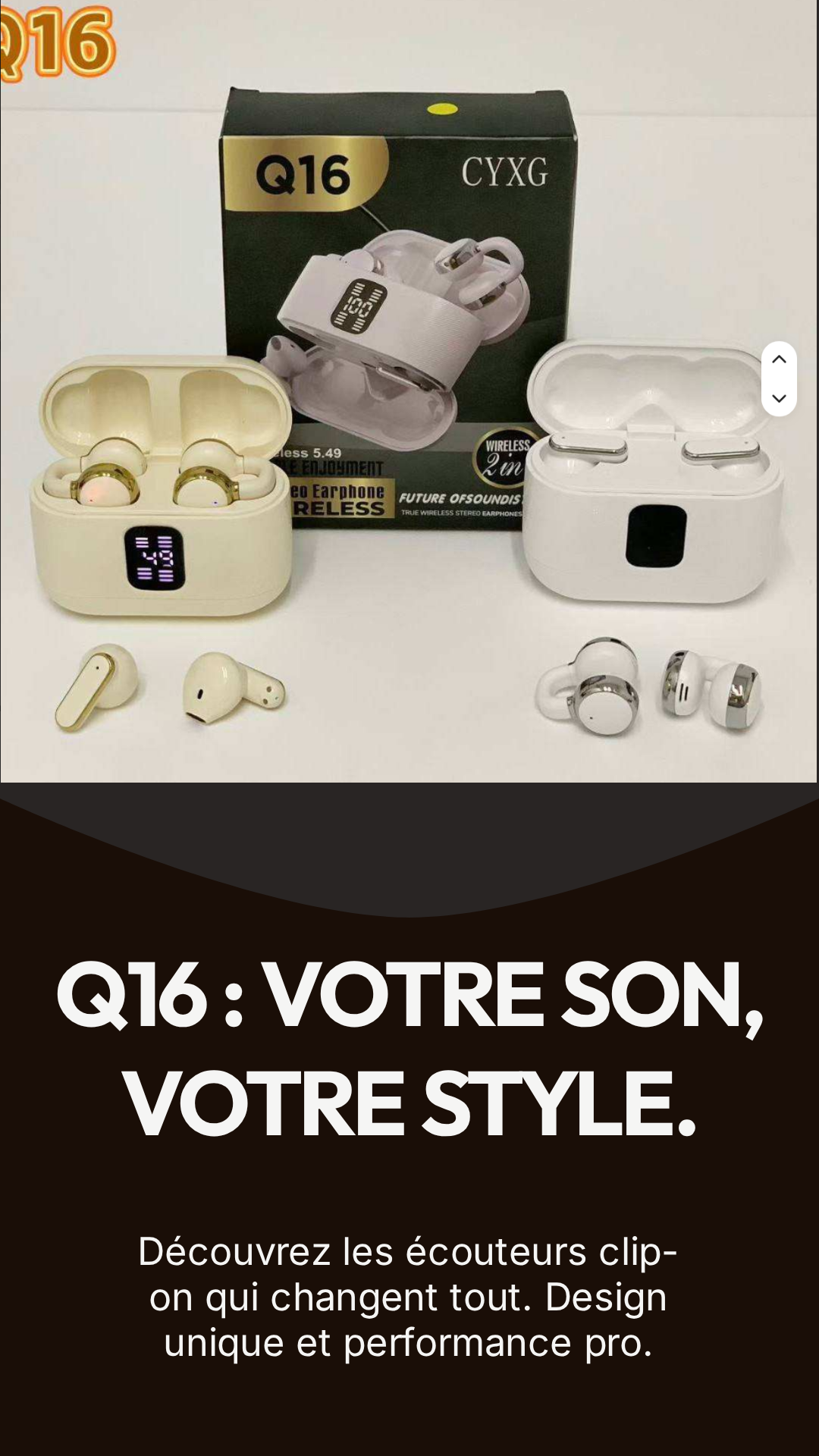 Ecouteurs Modernes Q16 2 en 1 - Meilleurs ecouteurs de l'année