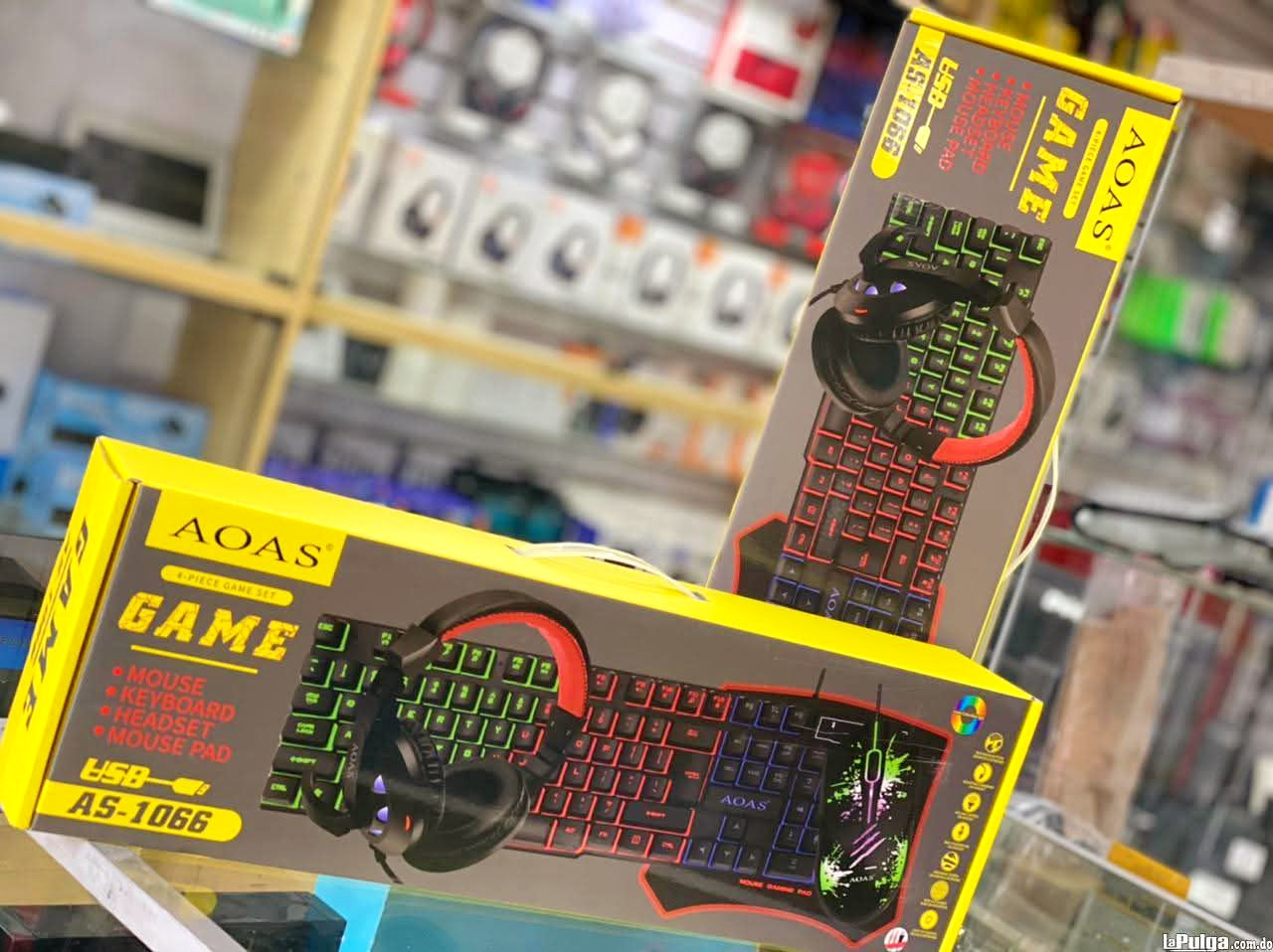 Kit Complet Gamer 4 en 1 (Clavier, Souris, Tapis et
Casque)