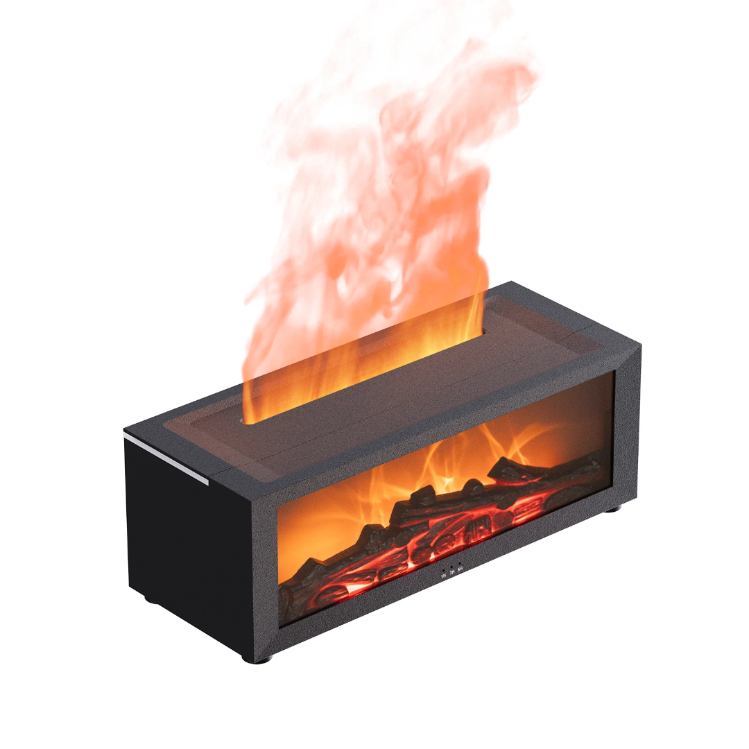 Machine d'aromathérapie à flamme de simulation de cheminée