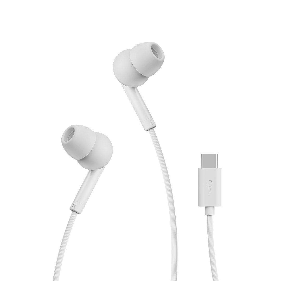 oraimo CONCH 2C Écouteurs intra-auriculaires transparents à large compatibilité avec câble épais de type C