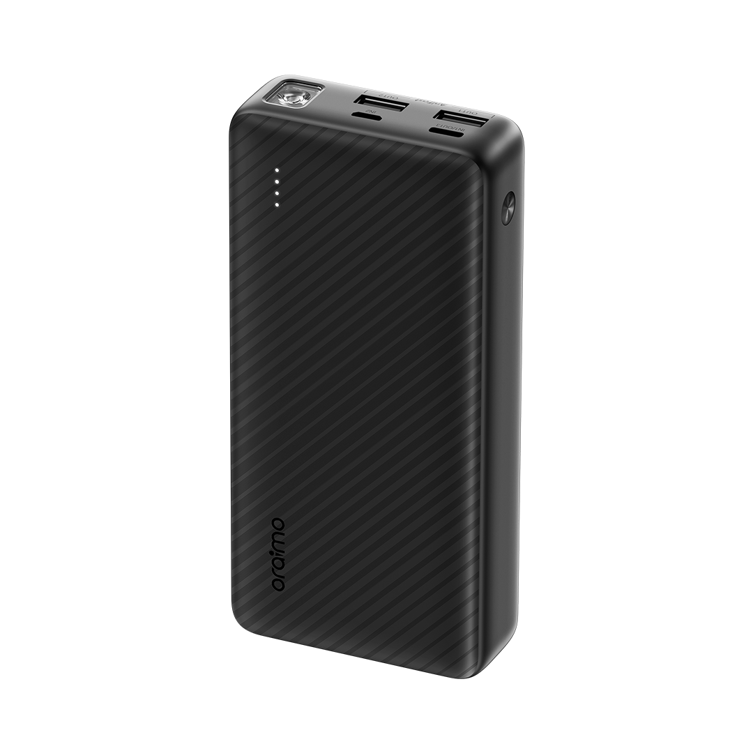 oraimo Traveler 15 Batterie externe 20000mAh charge rapide 15W Type-C bidirectionnelle